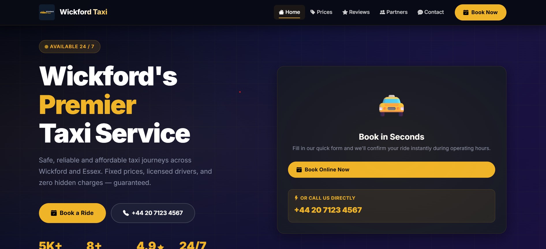 Wickford Taxi - Online Cab Booking Website